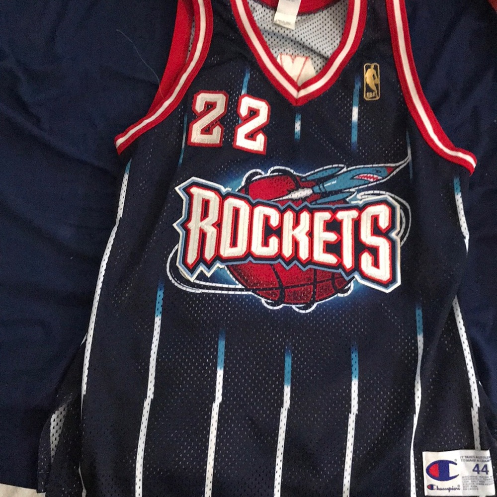 Clyde Drexler Champion Rockets Jersey